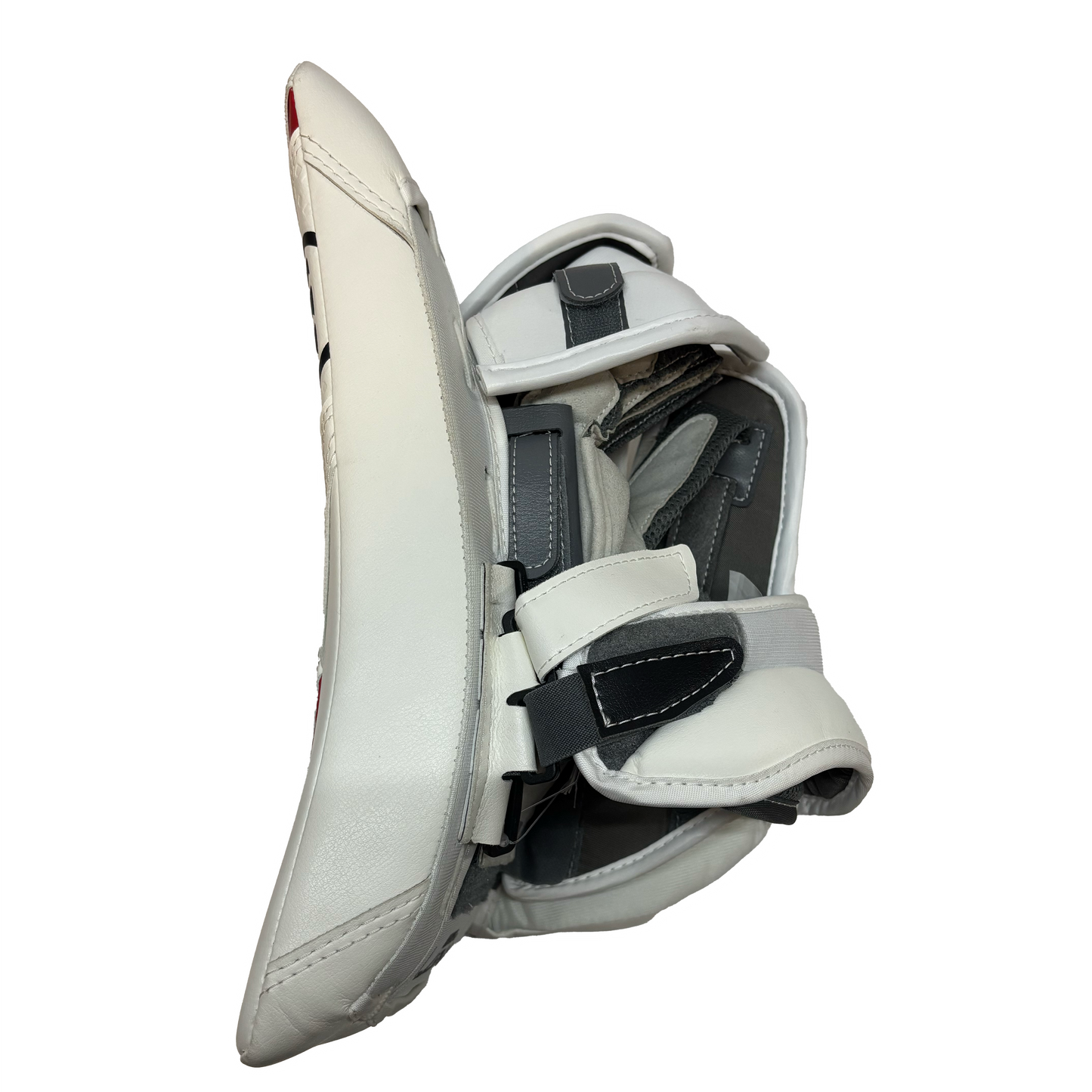 Warrior RG7 Pro - New Goalie Blocker (White/Black/Red)