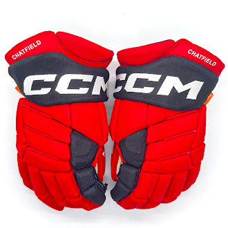 Bauer Supreme Mach - Used NHL Pro Stock Glove - Sean Walker (Red/Black)