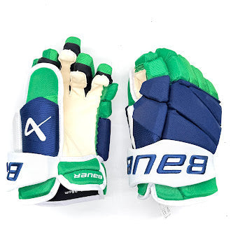 Bauer Vapor Hyperlite - NHL Pro Stock Glove - Jesper Fast (Blue/Green/White)